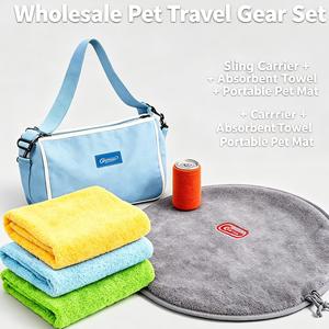 Custom Color Size Pet <b>Beds</b> Wholesale Luxury Leather Pet <b>Sofa</b> Silicone Slow Feeder Bowl <b>Dog</b> Harness Full Set - Product Image 1