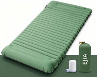 Matelas pneumatique double pour le camping en plein air, épaisseur 10 cm, matelas gonflable avec éponge intégrée pour la randonnée, les voyages en voiture, la tente