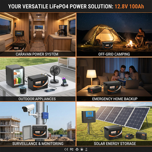 Batterie LiFePO4 à semi-conducteurs LianPaiYuan U206 12,8V 100Ah pour bateaux, 14 kg, 4000 cycles - Product Image 6