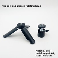 Petit trépied de bureau portable pour caméra d'action, support de caméra compact pour vlogging et streaming