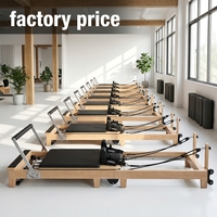 Machine de Pilates Reformer Durable, Réglable, en Chêne, Pliable, Portable, Équipement d'Entraînement de Yoga et de Fitness, Maquinas De Pilates Reformer