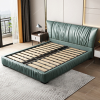 Cadre de lit Queen Size insonorisé pour hôtel SPARKLE Mobilier de chambre d'hôtel Lits de luxe en bois