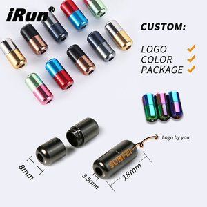 <span class=keywords><strong>IRun</strong></span>-cordón semicircular elástico con logotipo de cápsula impresa personalizada, cordón sin cordones con hebilla de Metal, embalaje personalizado - Product Image 2