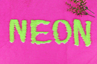Tissu Nanyee tissé brodé à double tonalité rose et vert citron, avec sequins, pour accessoires de mariage