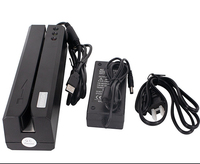 Codificador de Tarjetas Bancarias, Lector y Grabador de Tarjetas de Banda Magnética de 3 Pistas, Codificador MSR605X para Tarjetas de Crédito Metálicas