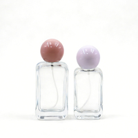 Flacon de parfum rectangulaire en verre transparent de haute qualité 30ml 50ml 100ml avec bouchon et pulvérisateur – Bouteilles vides