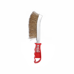 Copper Wire <b>Cleaning</b> <b>Brush</b> Steel Wire Hand <b>Brush</b> Grip Handle Industrial Household <b>Cleaning</b> Tool 2724 - Product Image 1