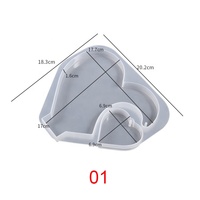 Moule en Silicone pour Résine Cadre Photo Cœur Créatif et Romantique, pour Décoration Intérieure