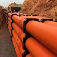 Tuyaux d'alimentation flexibles en CPVC populaires, haute pression, écologiques, diamètres 50-300 mm, gaine de câblage en plastique durable