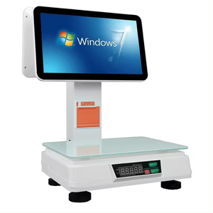 ระบบ POS แบบ All-in-One หน้าจอคู่ขนาด 15.6 นิ้ว รองรับการสัมผัส 10 จุด ความละเอียด 1080p ระบบ Android พร้อมเครื่องชั่งน้ำหนักในตัว หน้าจอสัมผัสแบบ Resistive รองรับ Wi-Fi 6 และ NFC สีขาว - Product Image 1