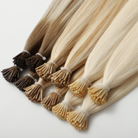 Extensions de cheveux humains russes Remy de haute qualité en gros d'usine, cuticules entièrement alignées, vierges, bruts, pré-collées à la kératine I-Tip