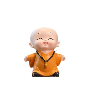 Figura de Monje Zen, Mini Estatua de Resina, Decoración de Escritorio, Suministros de Oficina, Juego de Regalo, Paquete de Varias Piezas - Product Image 5