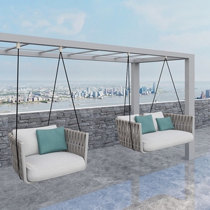 Precio directo de fábrica Muebles de jardín PE Ratán Balcón Columpio Silla <span class=keywords><strong>colgante</strong></span> al aire libre y sofá - Product Image 3