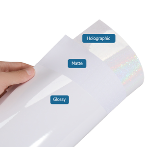 Yalan LBM01 A4 Holographic Cold Lamination Film Self Adhesive PVC Transfer <b>Paper</b> Waterproof Matte Photo <b>Vinyl</b> Sticker Sheets/ - Product Image 1