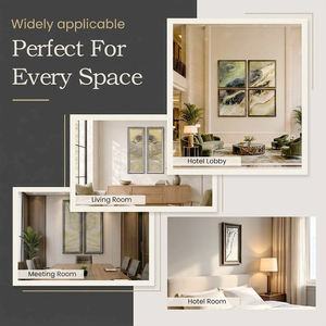 Dipinto su Marmo Naturale, Arte Murale in Pietra Naturale per Soggiorno Moderno, Decorazione d'Interni per Villa di Lusso - Product Image 4
