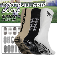 Chaussettes de football personnalisées avec logo, antidérapantes, avec grip personnalisé, chaussettes de football avec logo personnalisé