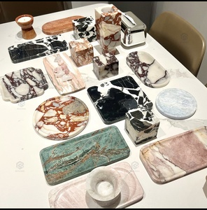 Bandeja de Mármol Natural Personalizada para Servir, Exhibición de Joyas, Plato para Frutas, Accesorios de Baño, Decoración del Hogar - Product Image 6