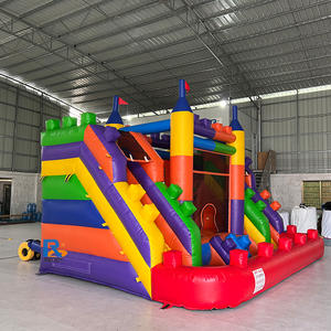 Château gonflable commercial, château gonflable durable en PVC, château gonflable avec toboggan et piscine pour <span class=keywords><strong>location</strong></span> de fête - Product Image 1
