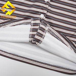 Nuovi Arrivi: <span class=keywords><strong>Set</strong></span> Sportivo da Donna con <span class=keywords><strong>Cardigan</strong></span> e Pantaloni a Gamba Larga, Completo a Righe Stampato in Due Pezzi - Product Image 6