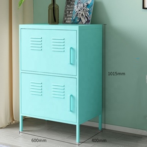 Đồ nội thất gia đình Tủ <span class=keywords><strong>l</strong></span>ưu trữ đồ nội thất phòng khách thiết kế hiện đại với hai cánh cửa hạ gục tủ khóa kim loại - Product Image 5