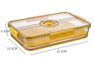 Organizador Apilable para Refrigerador y Congelador, Cajón, Contenedor, Cesta con Tapas Ventiladas - Product Image 6