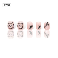 Ongles artificiels faits main R780 en gros avec colle pour projets et idées créatives et uniques de nail art DIY