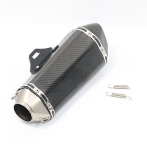 Para <span class=keywords><strong>Akrapovic</strong></span> S1000rr fibra de carbono 51mm 60mm <span class=keywords><strong>tubo</strong></span> de escape de motocicleta deslizamiento en tubos de escape dobles sistema de escape trasero silenciador - Product Image 3