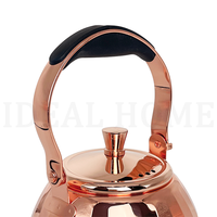 Cuisinière à gaz en métal avec revêtement or rose OEM/ODM théières en acier inoxydable bouilloire arabe pour café et thé