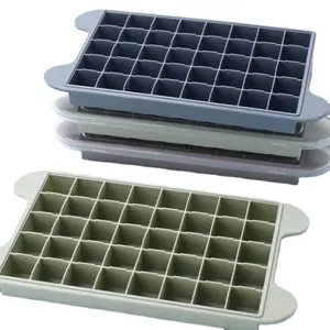 Custom Design 40-Cavity Eco-Friendly Silicone Ice Cream Mold Sustainable Frozen Ice Cube Tray