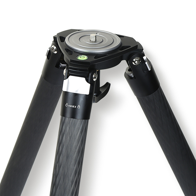 Professional Carbon Fiber Heavy Duty Large Load Capacity Portable Video Camera Tripod Stand with 45kg Capacity