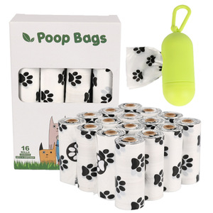 Fabricant OEM Sacs biodégradables à l'amidon de maïs pour animaux domestiques Sac à déchets pour chiens Sacs à déjections pour chiens en rouleau - Product Image 1