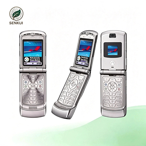 Teléfono Móvil Desbloqueado GSM con Función Flip, Doble SIM, Pantalla TFT de 2.2 Pulgadas, Batería de 680 mAh, Cámara Trasera de 0.08MP - Modelo para Motor <span class=keywords><strong>V3</strong></span> - Product Image 1