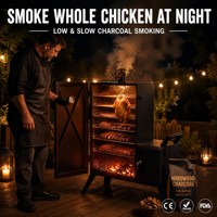 Barbecue à gaz d'extérieur avec grilles multicouches, crochets, thermomètre et protection anti-extinction de flamme pour fêtes de famille