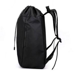 Mochila deportiva de baloncesto sublimada informal para hombre, de nylon negro, con compartimento para balón, muestra gratuita. - Product Image 2