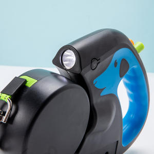 Doble personalizado retráctil cachorro perro mascotas correa de entrenamiento para 2 dos correas dobles con linterna - Product Image 3