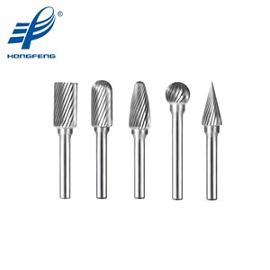 Loại m Đơn cắt đồng brazed hình nón tip Tungsten Carbide Rotary Burrs tập tin cho mài deburring cắt - Product Image 5