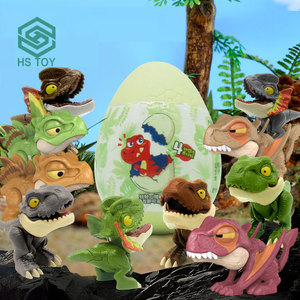 Figurines d'<span class=keywords><strong>action</strong></span> HS 9 PCS Modèle d'oeuf de <span class=keywords><strong>dinosaure</strong></span> mordant au doigt Squeeze Fidget Blind Box Jouets Animaux en plastique pour les filles - Product Image 2