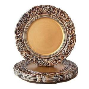 จานรองอาหารสแตนเลสคุณภาพส่งออก ดีไซน์หรูหราทันสมัย สีทอง รูปทรงสวยงาม เป็นมิตรต่อสิ่งแวดล้อม บรรจุภัณฑ์แบบกำหนดเองได้ - Product Image 3