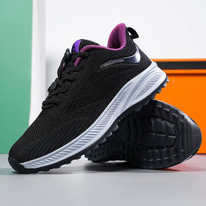 Zapatillas para caminar a <span class=keywords><strong>la</strong></span> moda para mujer signora ragazza sneaker maglia maglia grandi dimensioni casual scarpe da corsa uomo Sneaker - Product Image 2