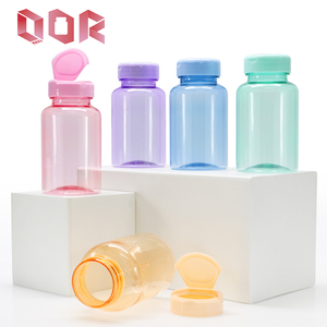 Botella de plástico vacía de calidad alimentaria para suplementos, frasco de PET de color para cápsulas y pastillas, para envasado al por mayor de vitaminas y tabletas para el cuidado de la salud. - Product Image 2