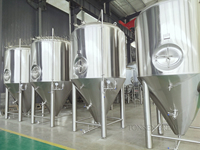 Cuve de fermentation de bière en acier inoxydable 2000L | Fermenteur conique pour brasserie