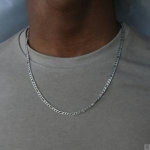 Muestra Gratuita de Cadena Figaro de Acero Inoxidable Personalizada en Plata y Oro para la Fabricación de Joyas - Product Image 5