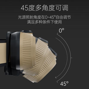 Linterna Frontal LED de Alta Potencia T-21, Recargable, Batería de 1200 mAh, Impermeable, Luz de Trabajo para Exteriores - Product Image 5