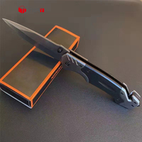 Couteaux de survie tactiques LOGO personnalisé couteau pliant multifonctionnel à revêtement de survie avec manche en aluminium