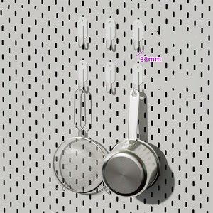 <span class=keywords><strong>Panneau</strong></span> perforé <span class=keywords><strong>mural</strong></span> en acier inoxydable épaissi pour <span class=keywords><strong>rangement</strong></span> et présentation, idéal pour l'entrée - Product Image 6