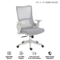 Chaise de bureau ergonomique à dossier mi-haut en maille respirante, personnalisable, vente en gros directe usine