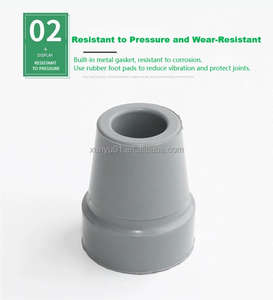 Almohadillas de Repuesto para Bastón de Caminar de una Sola Pieza, Antideslizantes y Resistentes al Desgaste, Marca Xunyu, Modelo 29029A, Accesorio de Goma para Personas Mayores - Product Image 5