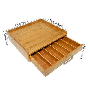 <span class=keywords><strong>Dolce</strong></span> <span class=keywords><strong>gusto</strong></span>-organizador de cápsulas de café k-cup con logotipo personalizado, soporte de cajón, estante de madera de bambú - Product Image 5