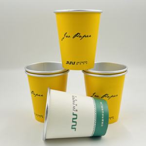 Gobelets en papier d'aluminium jetables écologiques personnalisables pour le café, les boissons gazeuses, scellage à chaud, qualité alimentaire, imperméables - Product Image 5