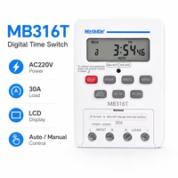 Sakelar Timer Mikrokomputer Digital Kontrol Waktu Lampu Jalan Otomatis 16 Set Sakelar Timer 30A Timer Elektronik